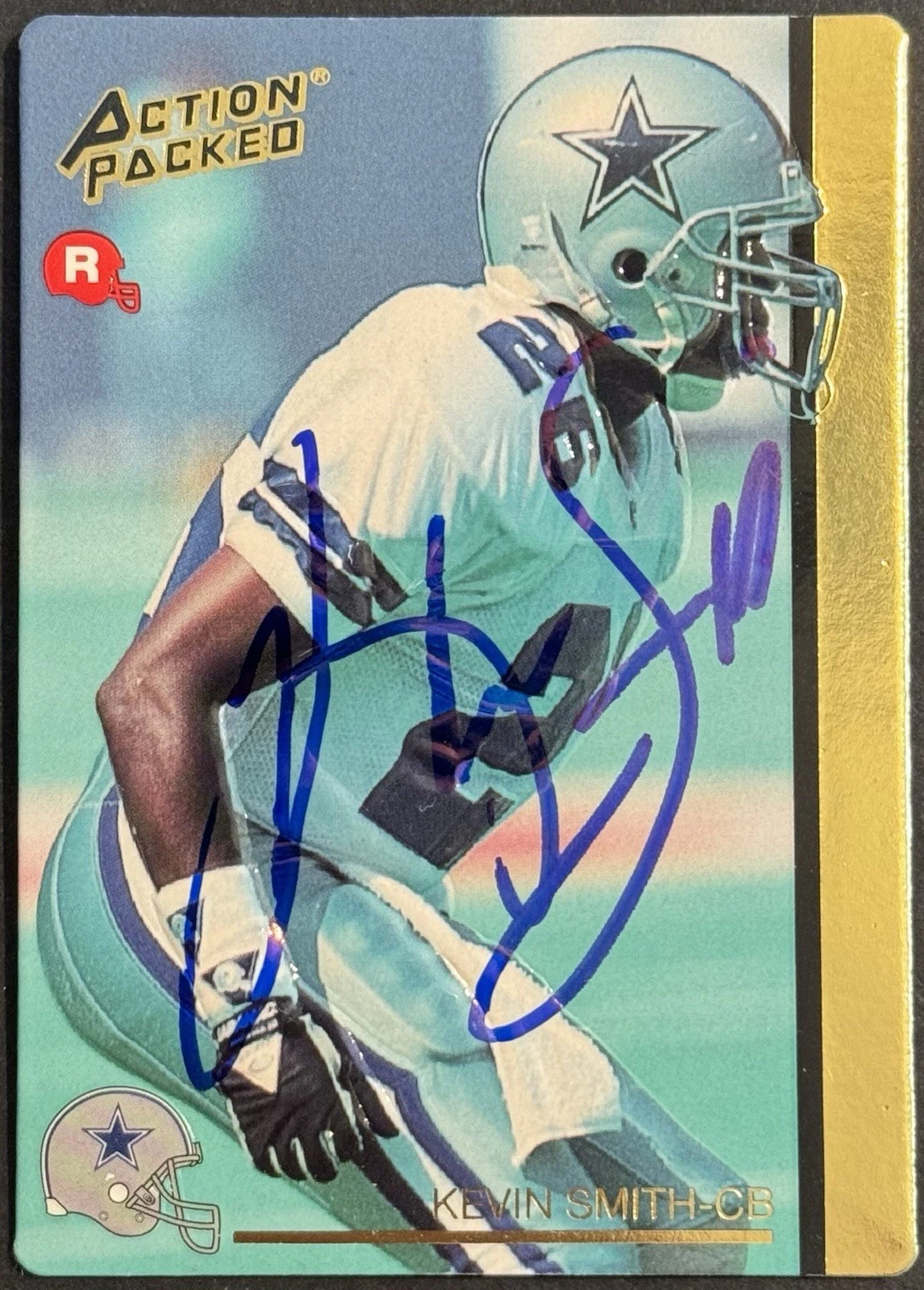 Kevin Smith Signed 1992 Action Packed Rookie Card Texas A&M BAS Beckett COA