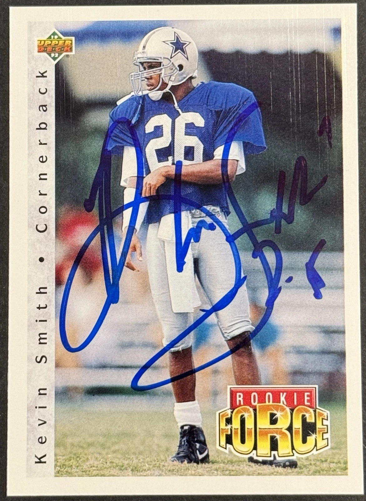 Kevin Smith Signed 1992 Upper Deck Rookie Card Texas A&M BAS Beckett COA