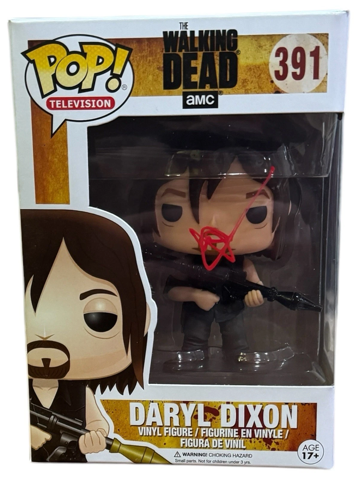 Norman Reedus The Walking Dead Daryl Dixon Signed Autograph Funko Pop #391 ACOA