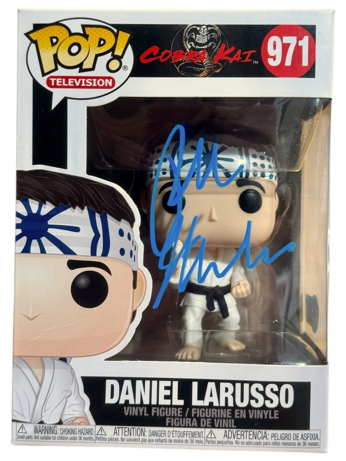 Ralph Macchio Signed Cobra Kai Funko Pop Daniel LaRusso Karate Kid Beckett COA