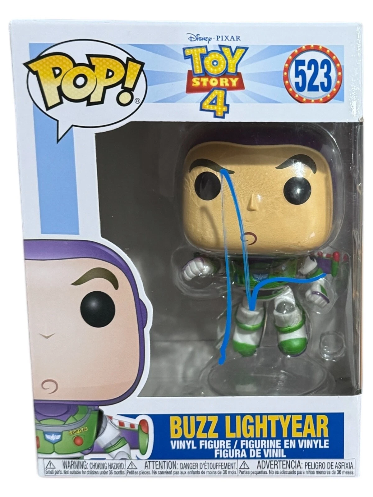 Tim Allen Toy Story Signed Buzz Lightyear Funko Pop #523 Autograph Beckett COA