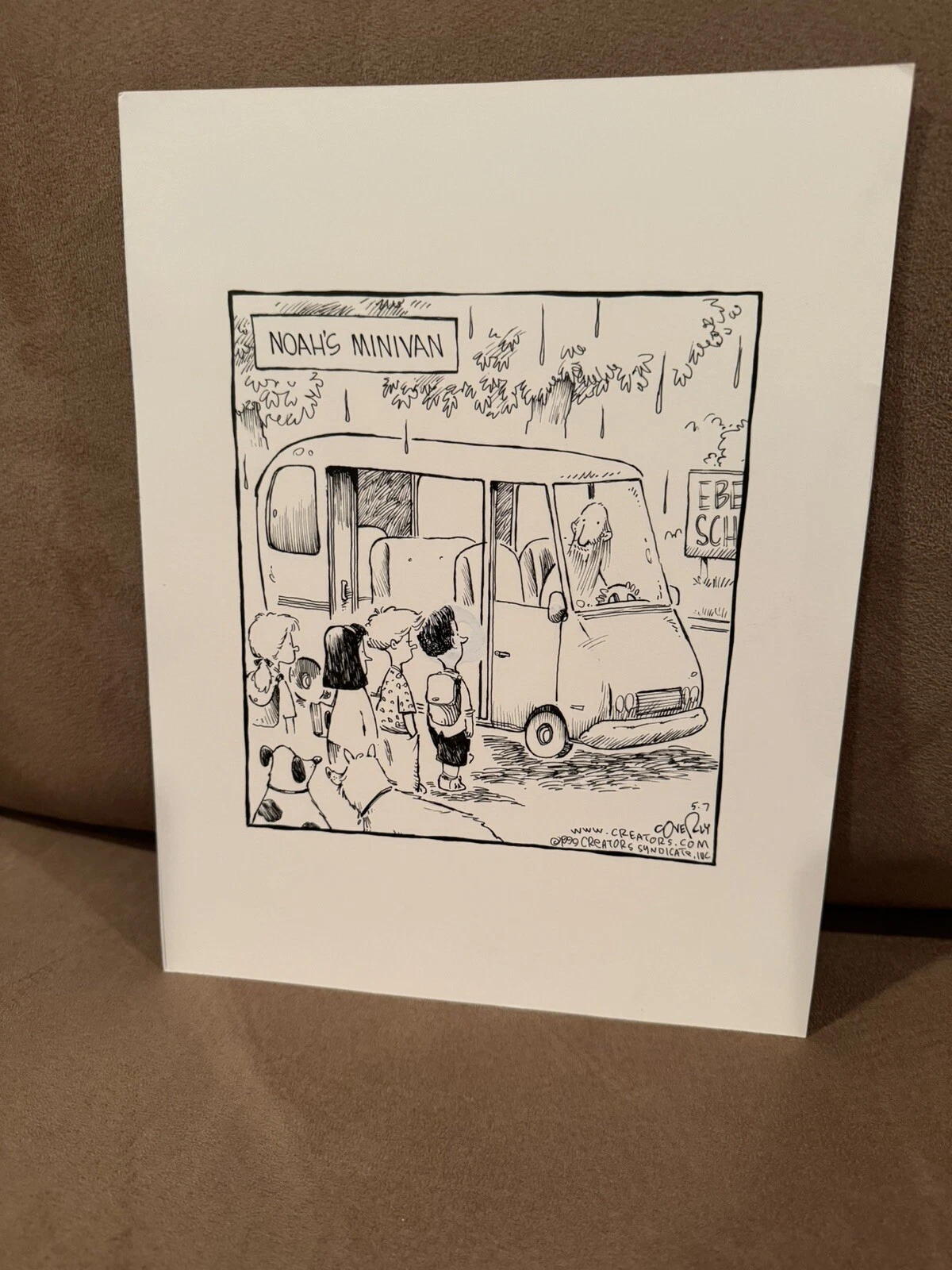 AWESOME SPEED BUMP ORIGINAL DAILY COMIC STRIP ART DAVE COVERLY 5/7/99