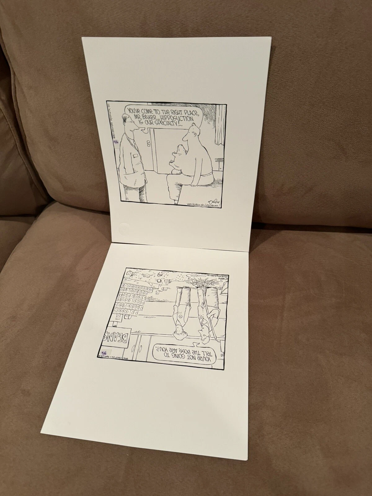 AWESOME SPEED BUMP ORIGINAL SUNDAY 2 Panel COMIC STRIP ART DAVE COVERLY 11/2/97