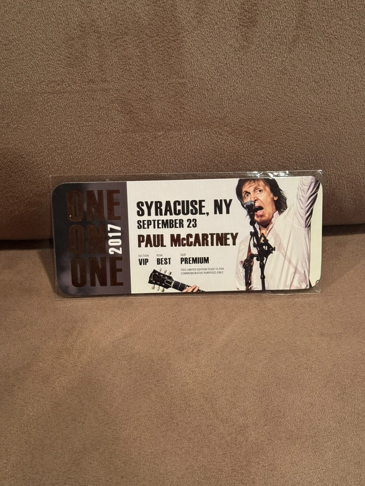Paul McCartney VIP Concert Ticket 2017 One on One Tour New