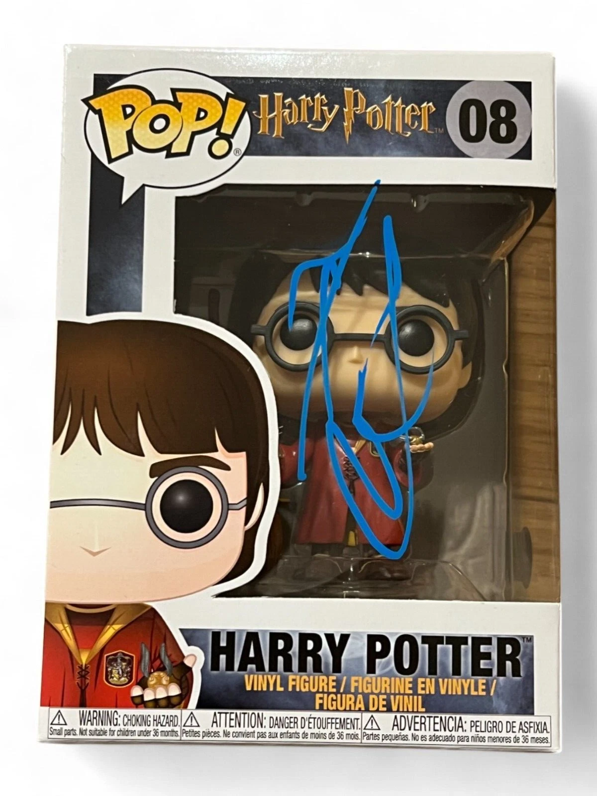 DANIEL RADCLIFFE SIGNED AUTOGRAPH FUNKO POP HARRY POTTER 08 BECKETT BAS E COA