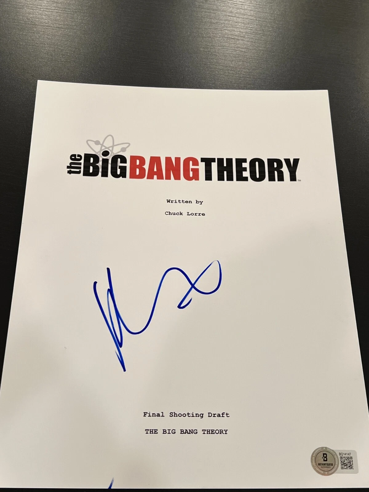 KALEY CUOCO SIGNED AUTOGRAPH SCRIPT BIG BANG THEORY PARSONS BECKETT BAS COA X5