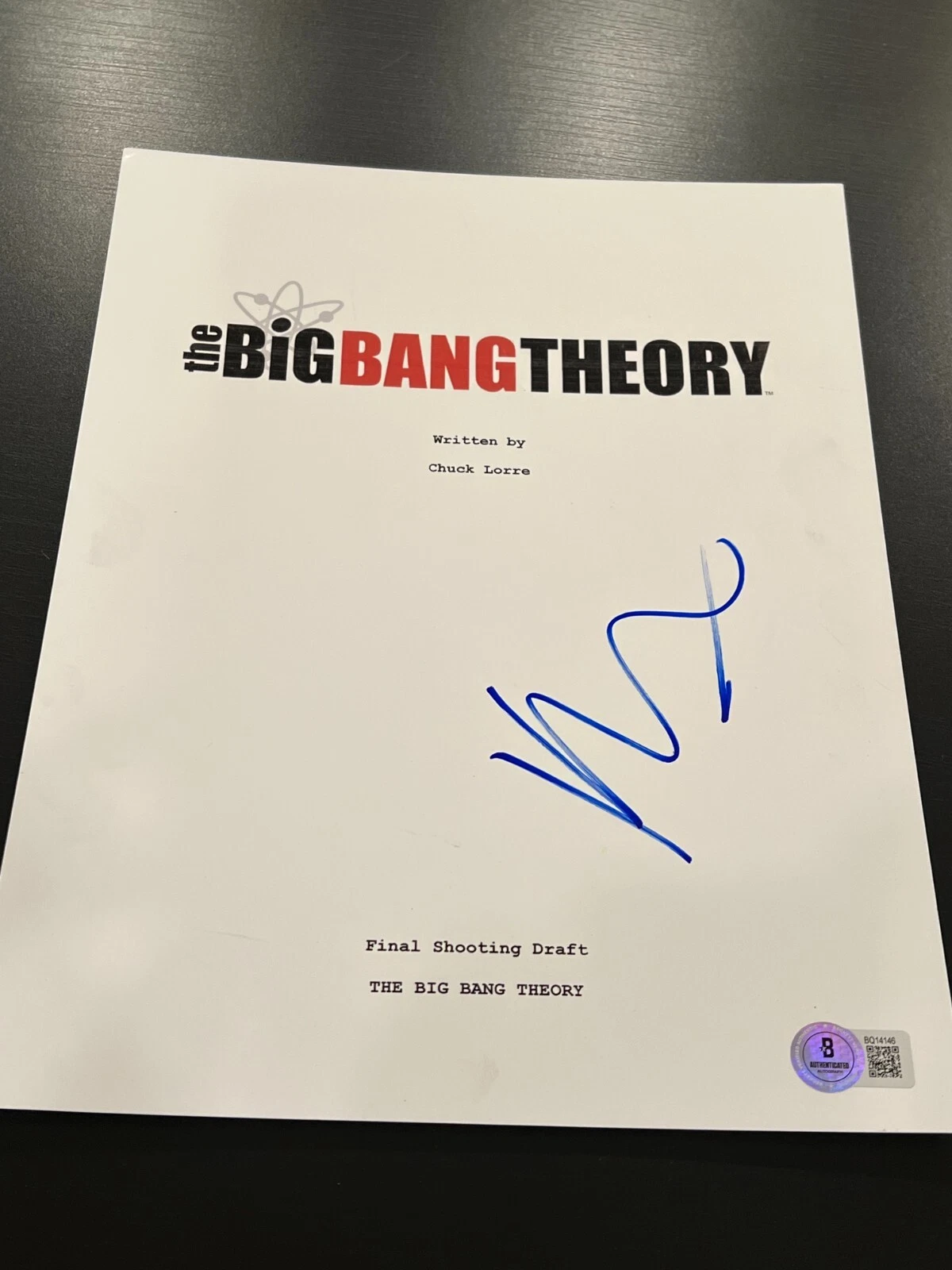 KALEY CUOCO SIGNED AUTOGRAPH SCRIPT BIG BANG THEORY PARSONS BECKETT BAS COA X6