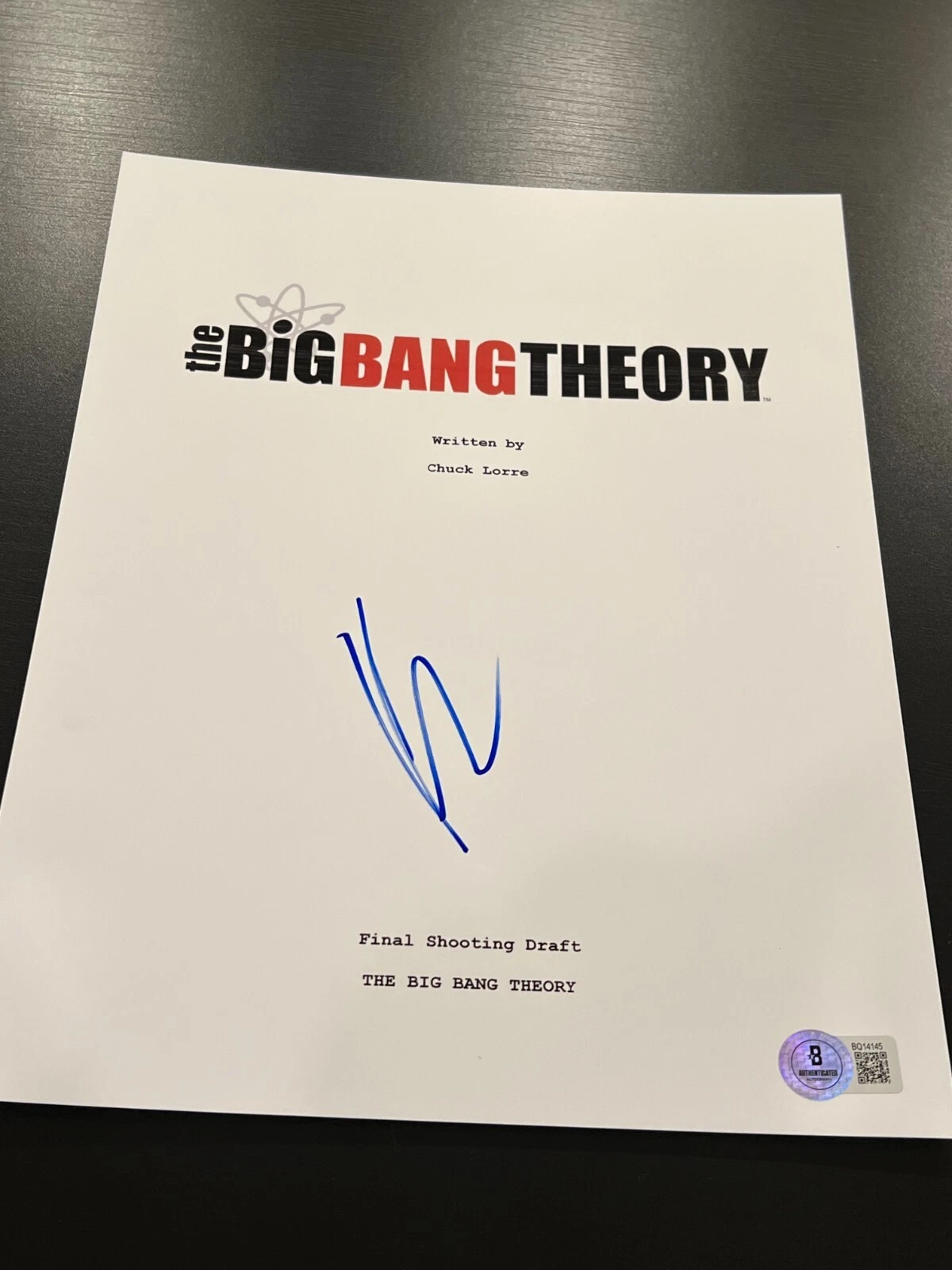 KALEY CUOCO SIGNED AUTOGRAPH SCRIPT BIG BANG THEORY PARSONS BECKETT BAS COA X8