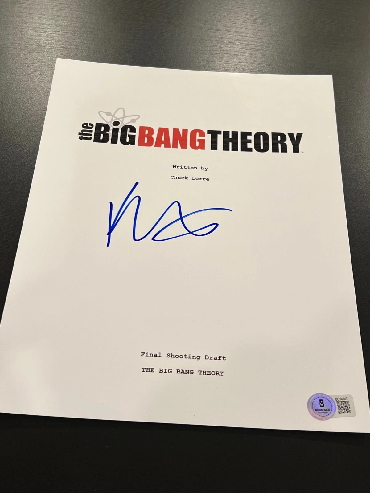KALEY CUOCO SIGNED AUTOGRAPH SCRIPT BIG BANG THEORY PARSONS BECKETT BAS COA X10