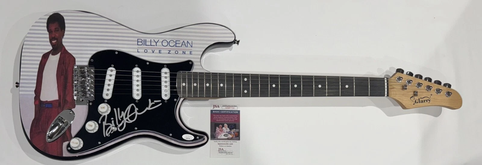 BILLY OCEAN SIGNED CUSTOM LOVE ZONE ELECTRIC GUITAR JSA COA