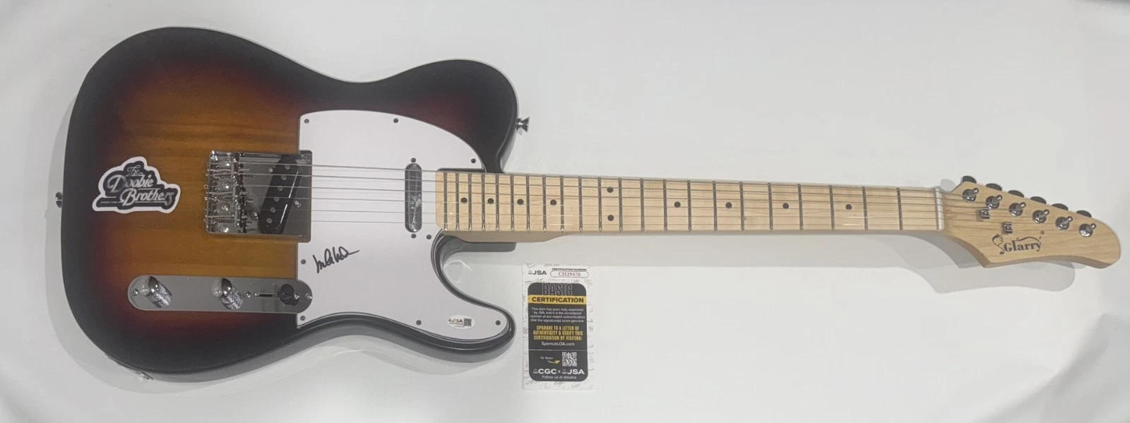 MICHAEL MCDONALD SIGNED SUNBURST ELECTRIC GUITAR THE DOOBIE BROTHERS JSA COA