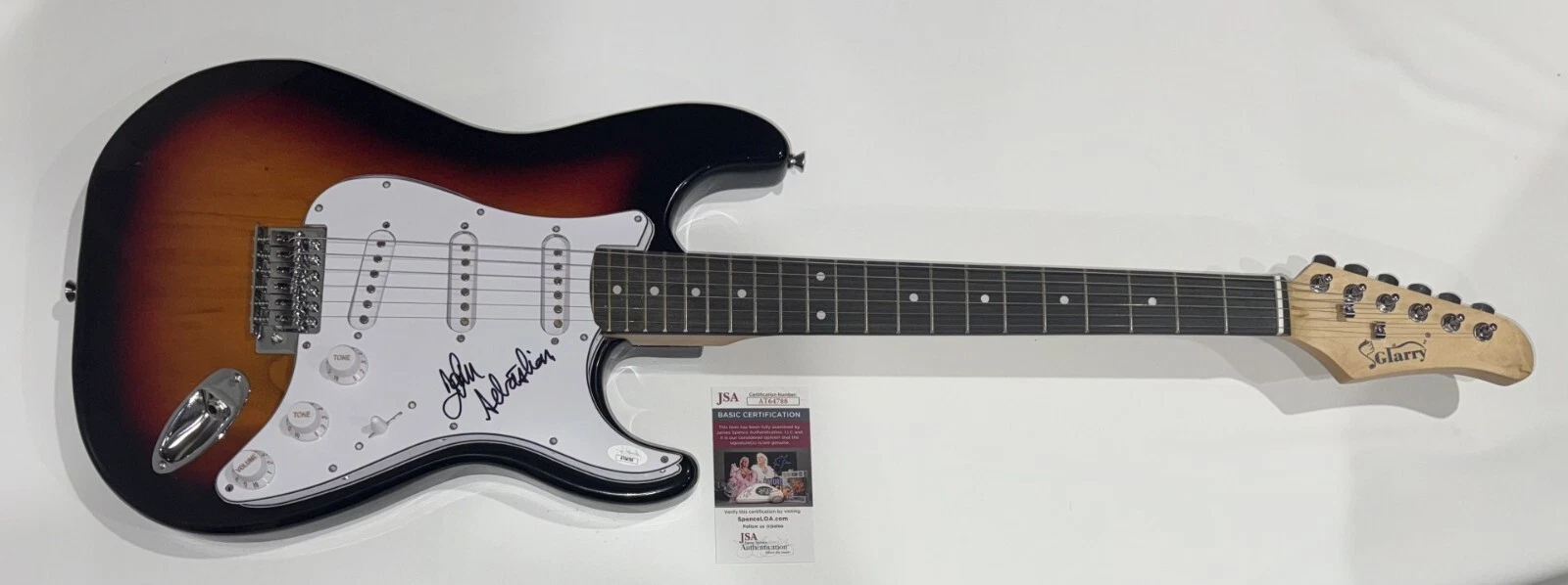 JOHN SEBASTIAN SIGNED SUNBURST ELECTRIC GUITAR THE LOVIN' SPOONFUL JSA COA