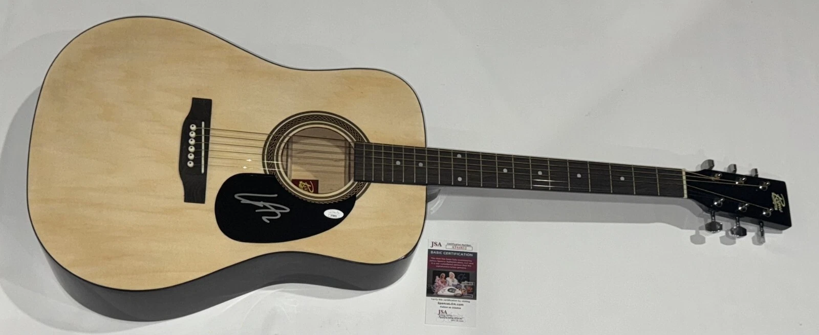 COOPER ALAN SIGNED FULL SIZE NATURAL ACOUSTIC GUITAR COUNTRY TIKTOK JSA COA