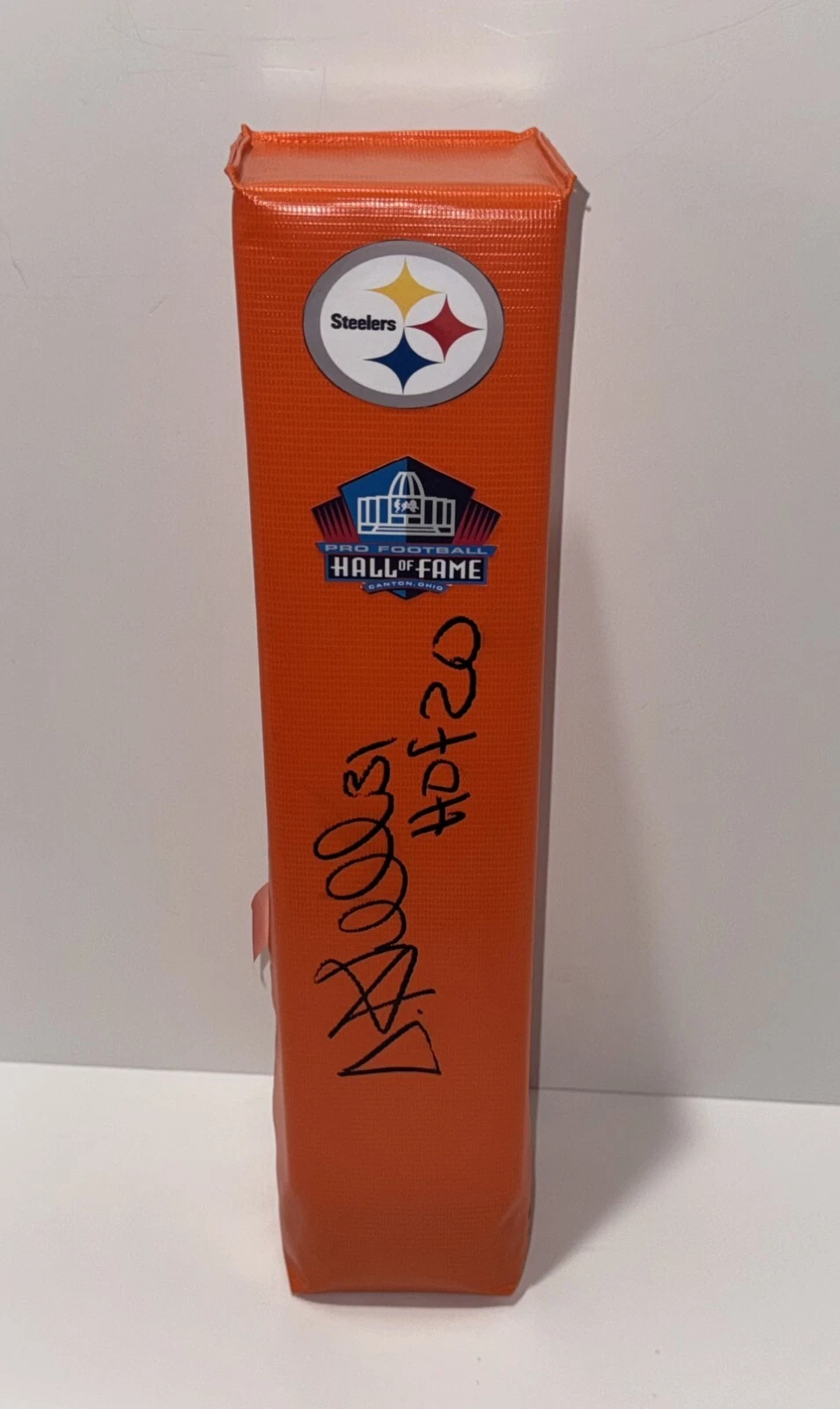 DONNIE SHELL SIGNED TOUCHDOWN PYLON PITTSBURGH STEELERS HOF JSA COA