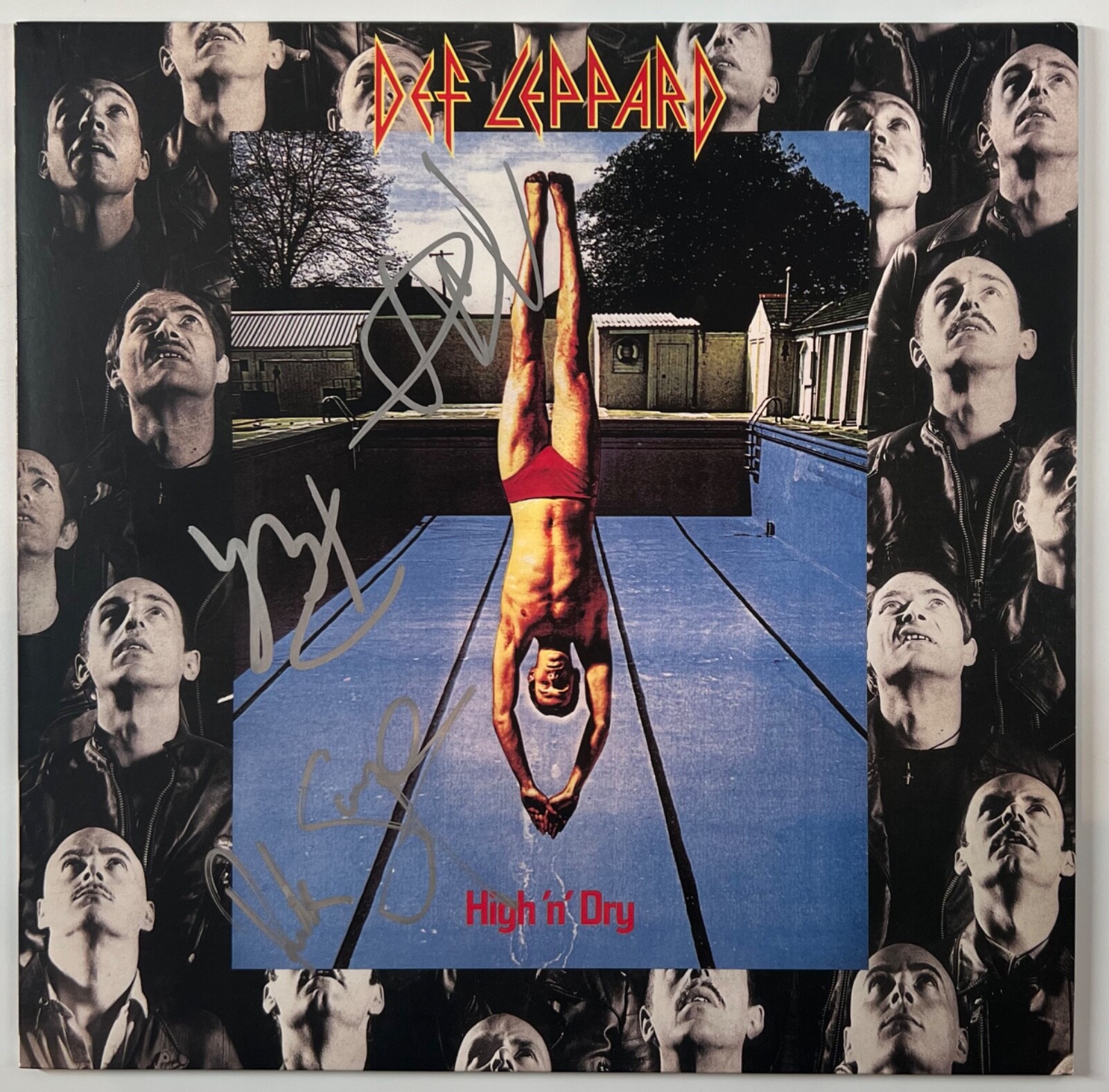 Def Leppard JSA Signed Autograph High n Dry Album Cover