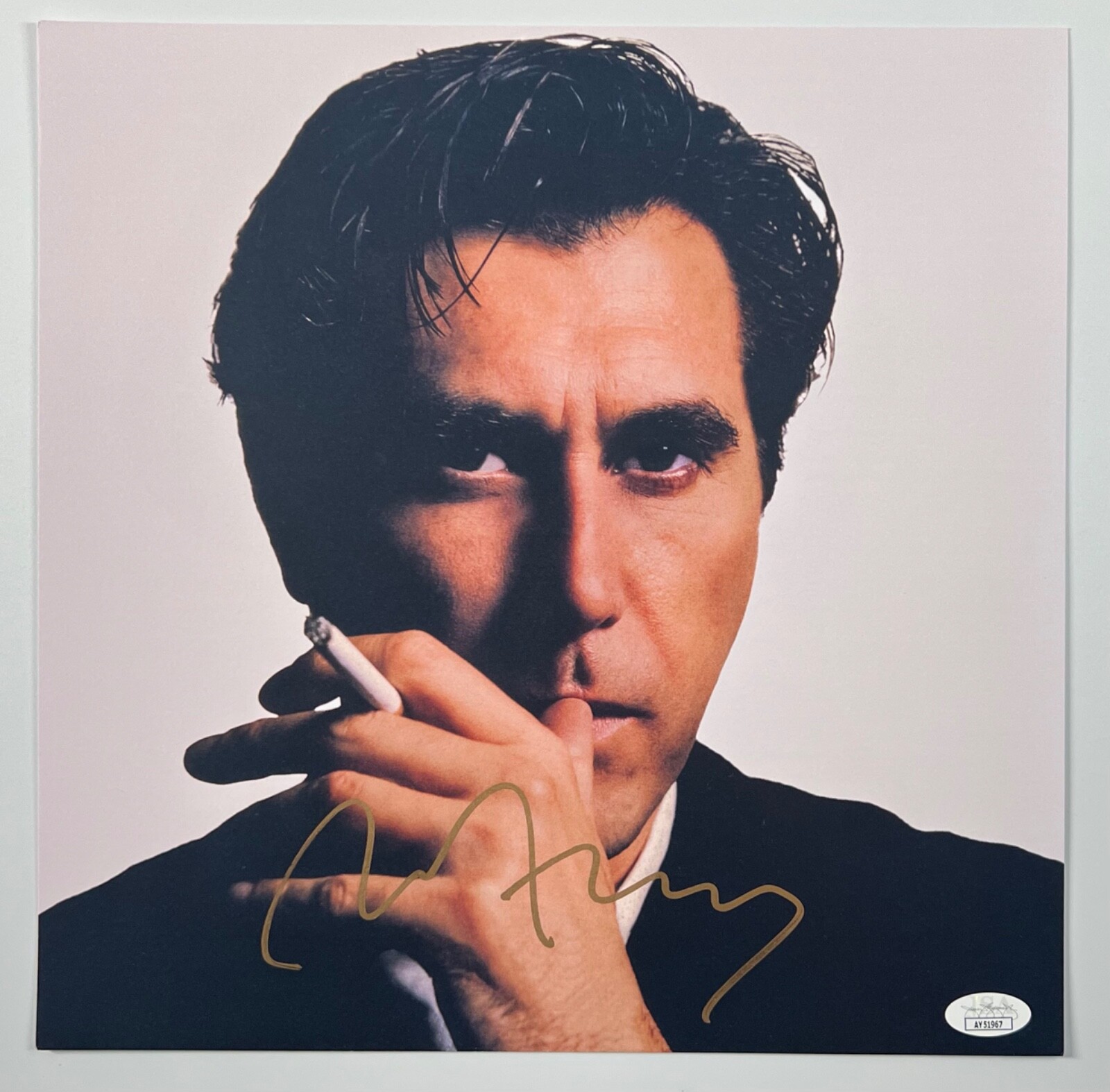 Brian Ferry JSA Autograph Signed Album Vinyl Lithograph Retrospective
