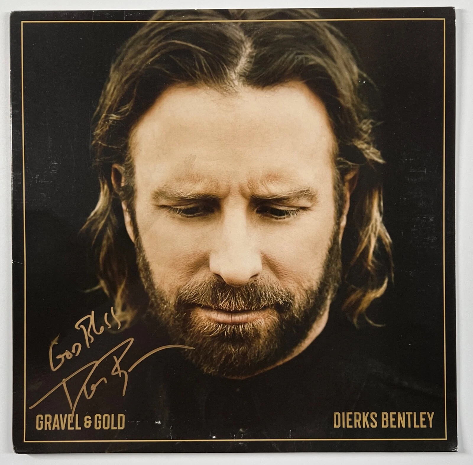 Dierks Bentley JSA Signed Autograph Record Album Gravel & Gold