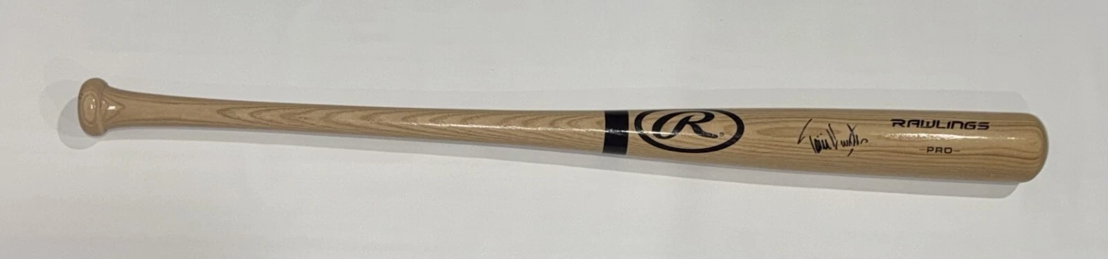 TORII HUNTER SIGNED FULL-SIZE TAN RAWLINGS BAT MINNESOTA TWINS TIGERS PROOF