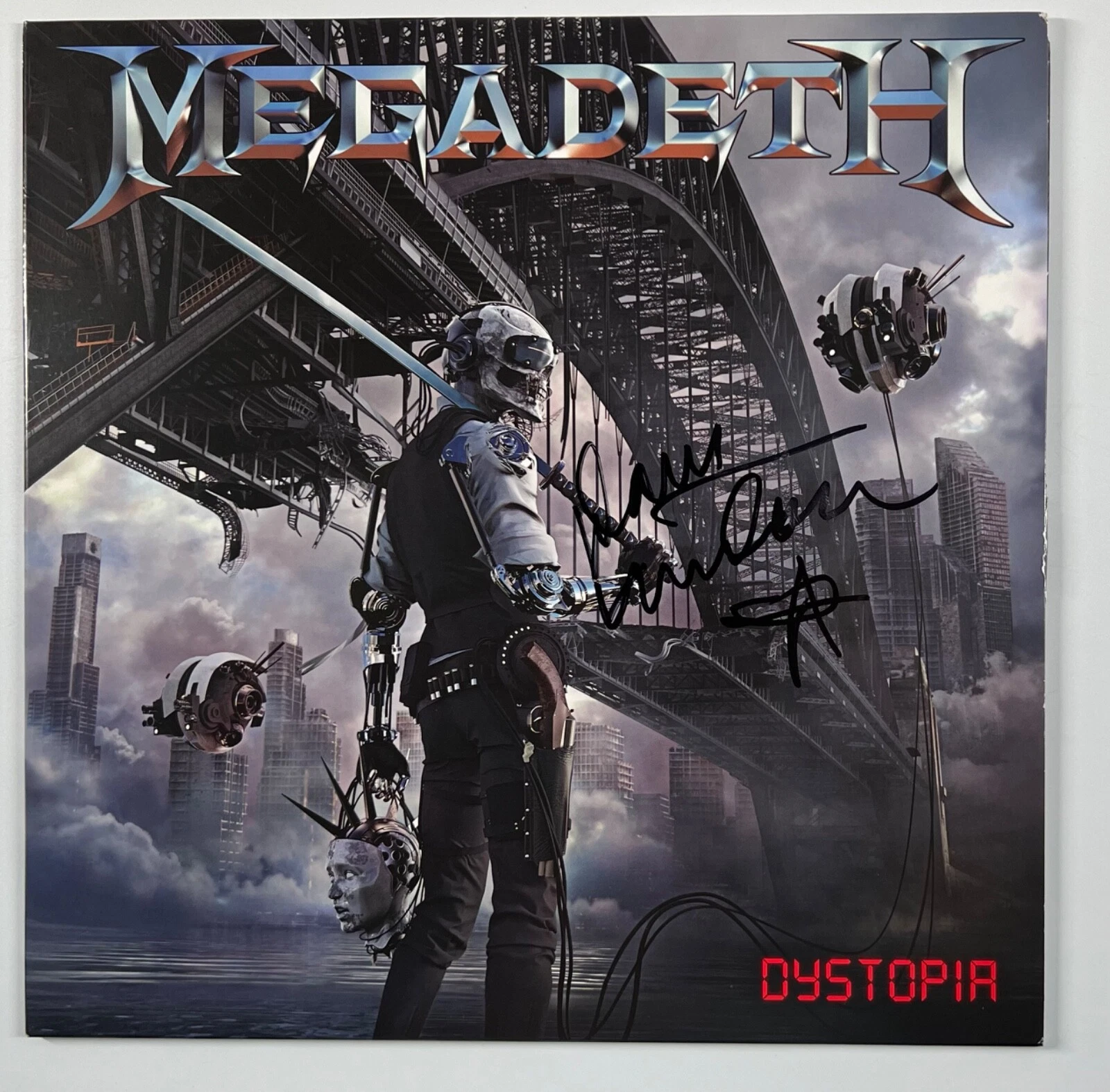 Dave Mustaine JSA Signed Autograph Album Record Vinyl Signed Megadeth