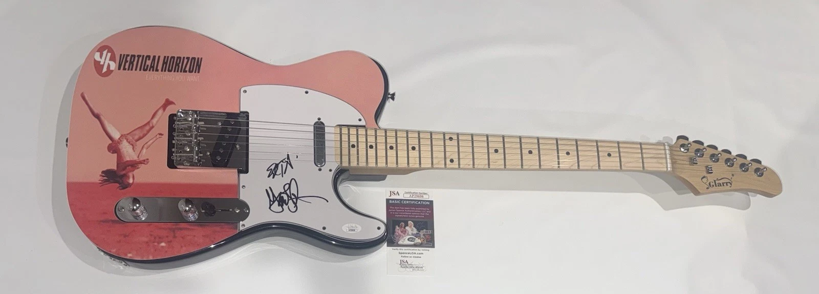 MATT SCANNELL SIGNED CUSTOM VERTICAL HORIZON EVERYTHING YOU WANT GUITAR JSA COA