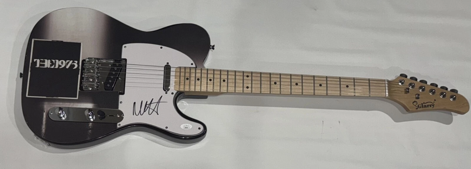 MATTY HEALY SIGNED CUSTOM THE 1975 ELECTRIC GUITAR AUTOGRAPHED JSA COA