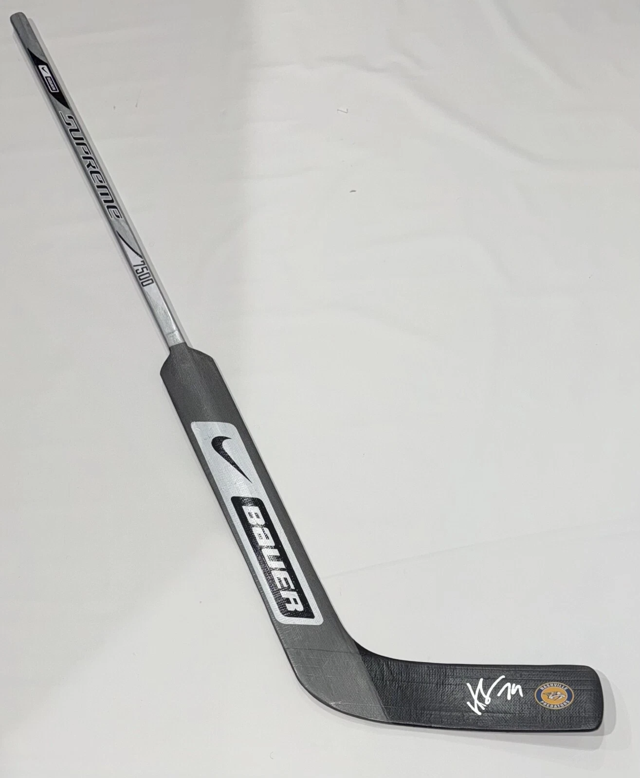 JUUSE SAROS SIGNED GOALIE STICK NASHVILLE PREDATORS AUTOGRAPHED JSA COA