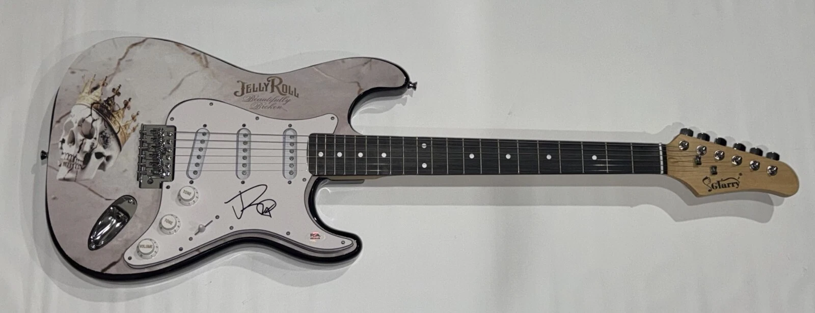 JELLY ROLL SIGNED CUSTOM BEAUTIFULLY BROKEN ELECTRIC GUITAR PSA COA
