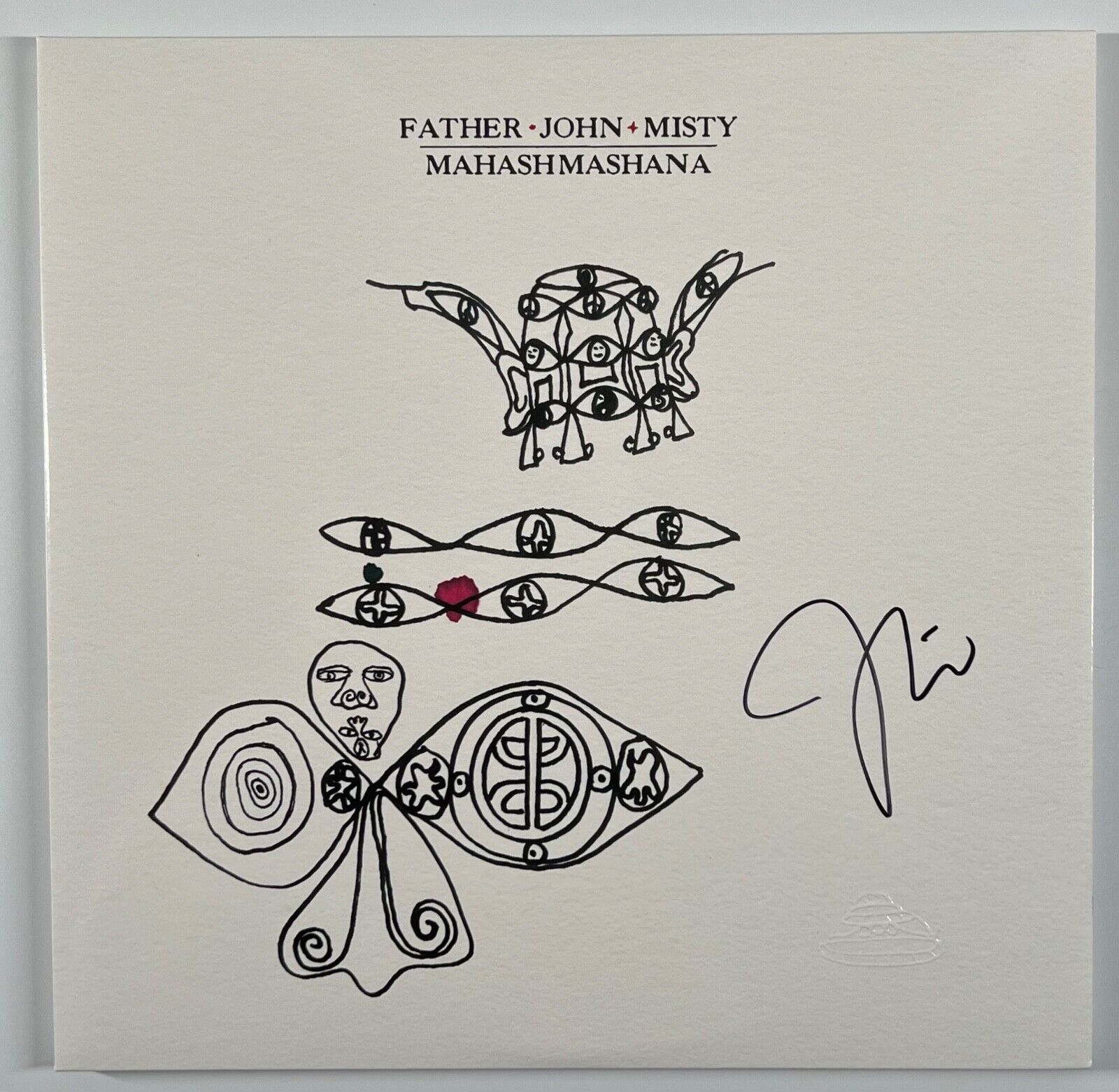 Father John Misty JSA Fully Signed Autograph Record Vinyl Mahashmashana