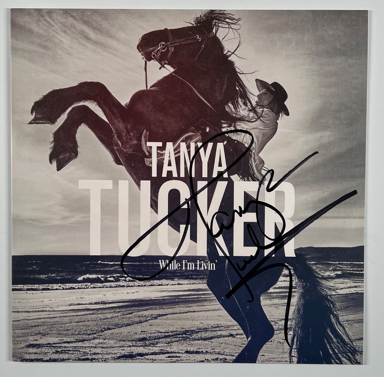 Tanya Tucker JSA Signed Autograph Record Vinyl While I'm Livin'