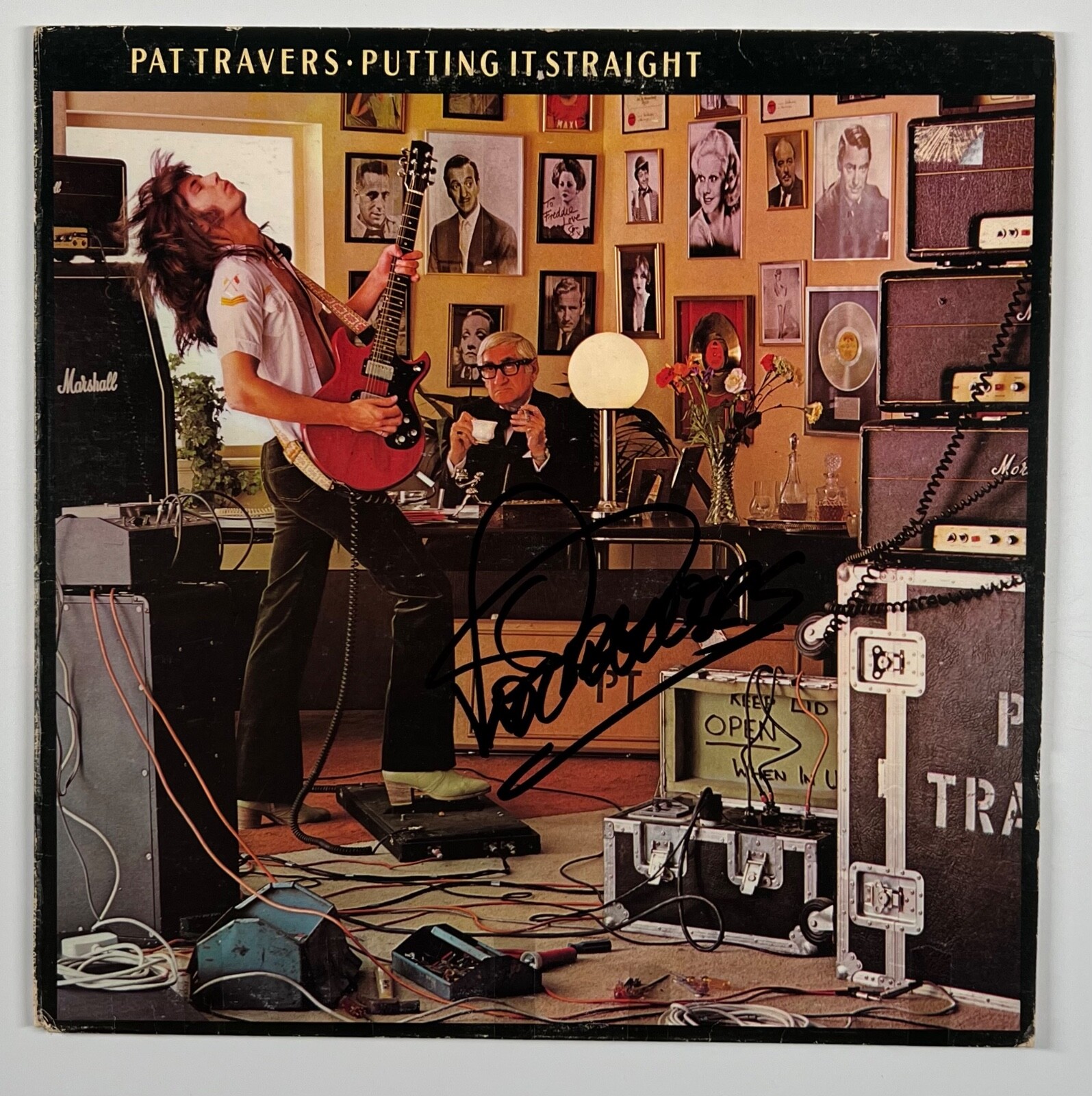 Pat Travers JSA Signed Autograph Record Vinyl Putting It Straight