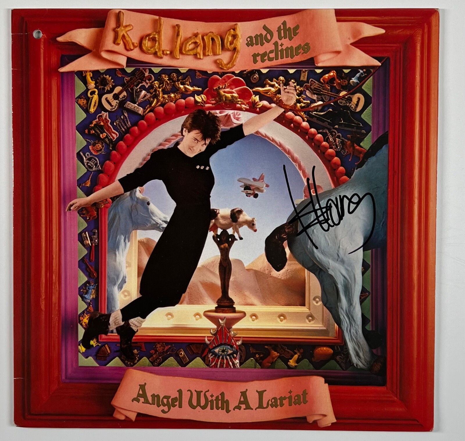 K.D. Lang JSA Signed Autograph Record Vinyl Angel With A Lariat