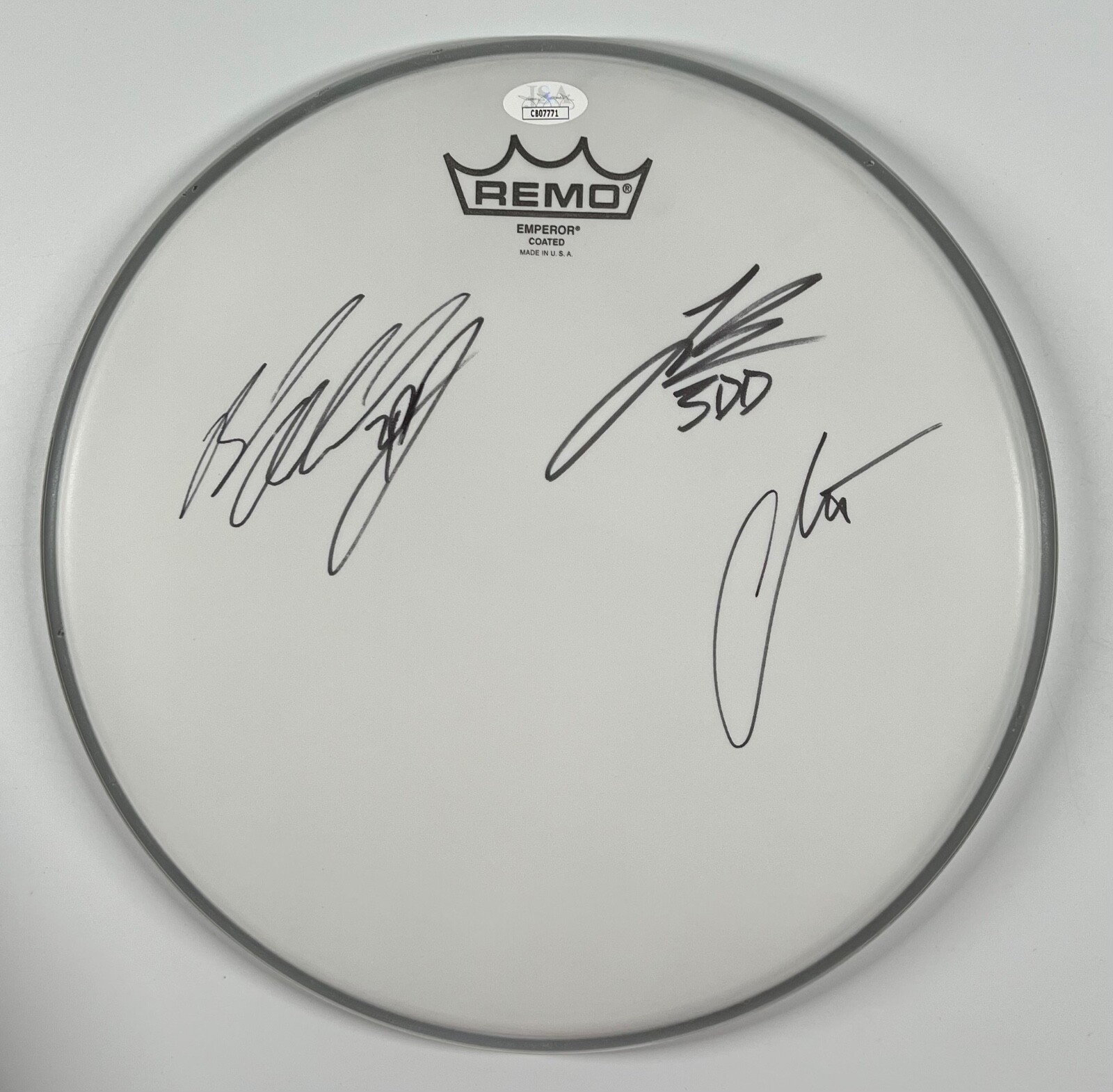 3 DOORS DOWN JSA SIGNED AUTOGRAPH DRUMHEAD BRAD ARNOLD + COLLECTIBLE MEMORABILIA