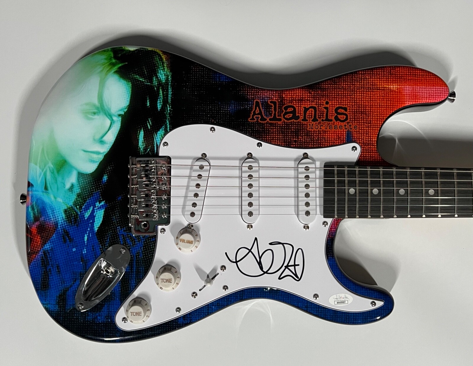 Alanis Morissette JSA Autograph Signed Guitar