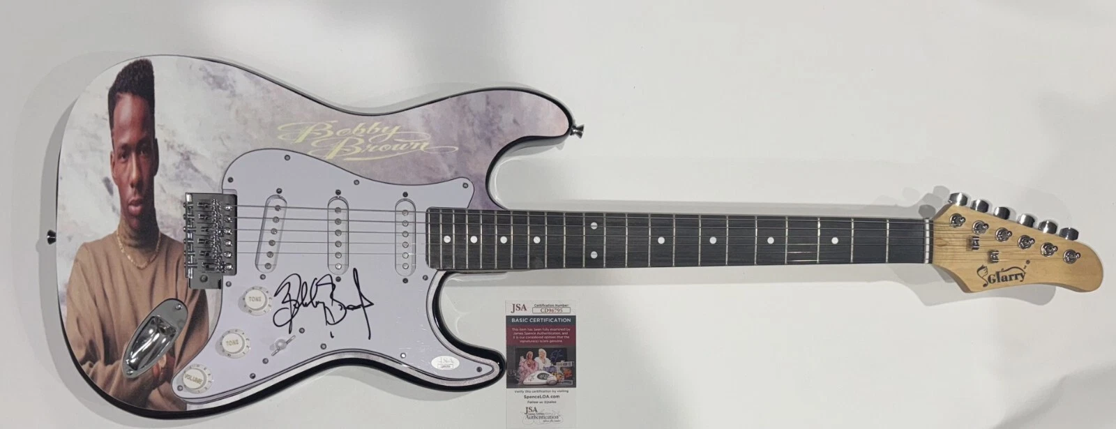 BOBBY BROWN SIGNED CUSTOM ELECTRIC GUITAR POISON LEGEND JSA COA