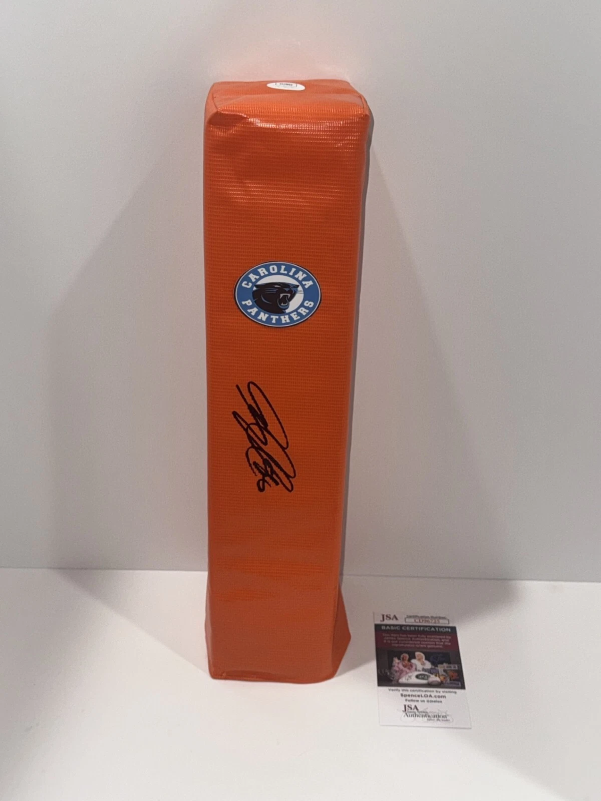 GREG OLSEN SIGNED TOUCHDOWN PYLON CAROLINA PANTHERS FOOTBALL JSA COA