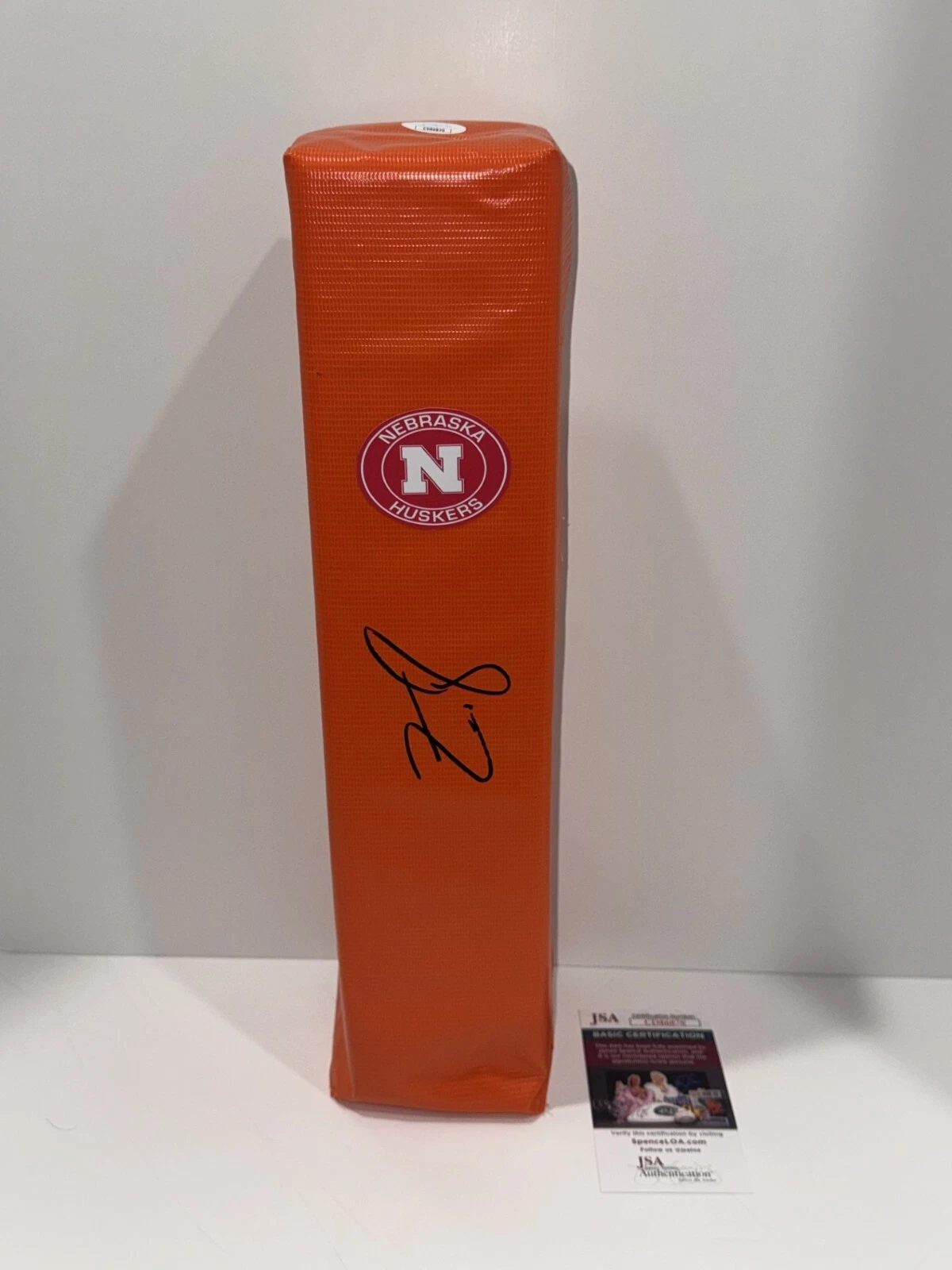 ZAC TAYLOR SIGNED TOUCHDOWN PYLON NEBRASKA CORNHUSKERS FOOTBALL JSA COA COLLECTIBLE MEMORABILIA