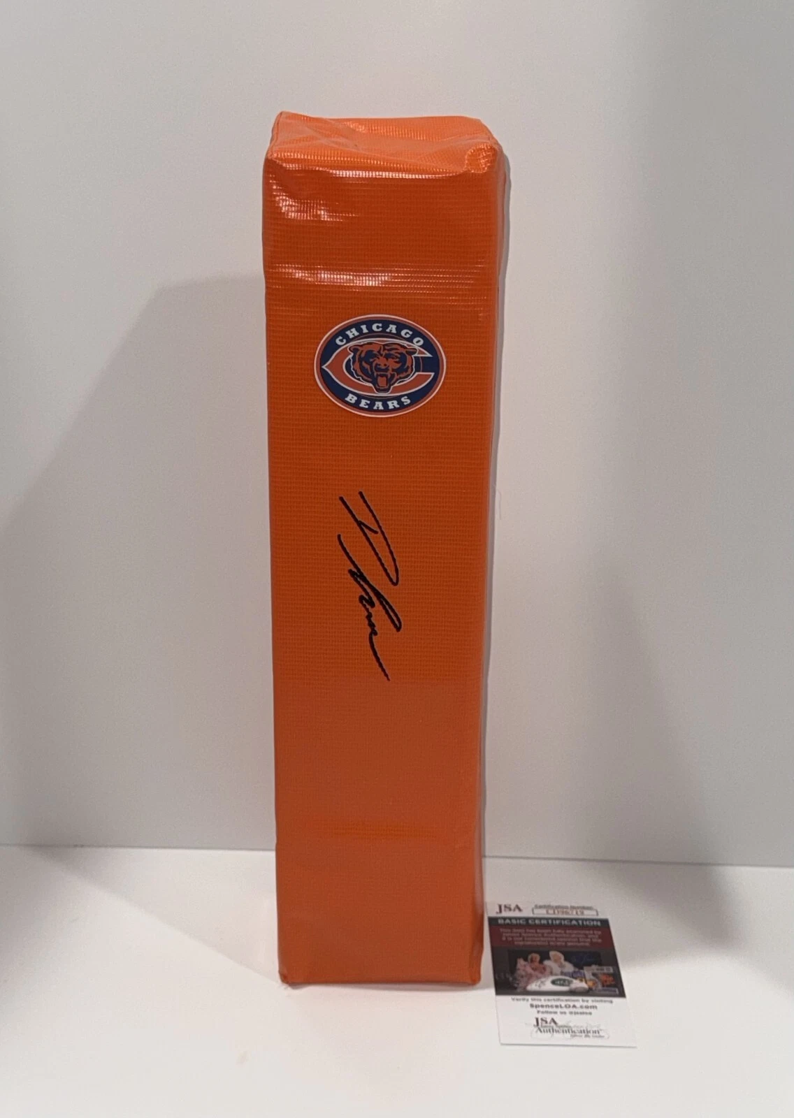 D'ANDRE SWIFT SIGNED TOUCHDOWN PYLON CHICAGO BEARS FOOTBALL JSA COA