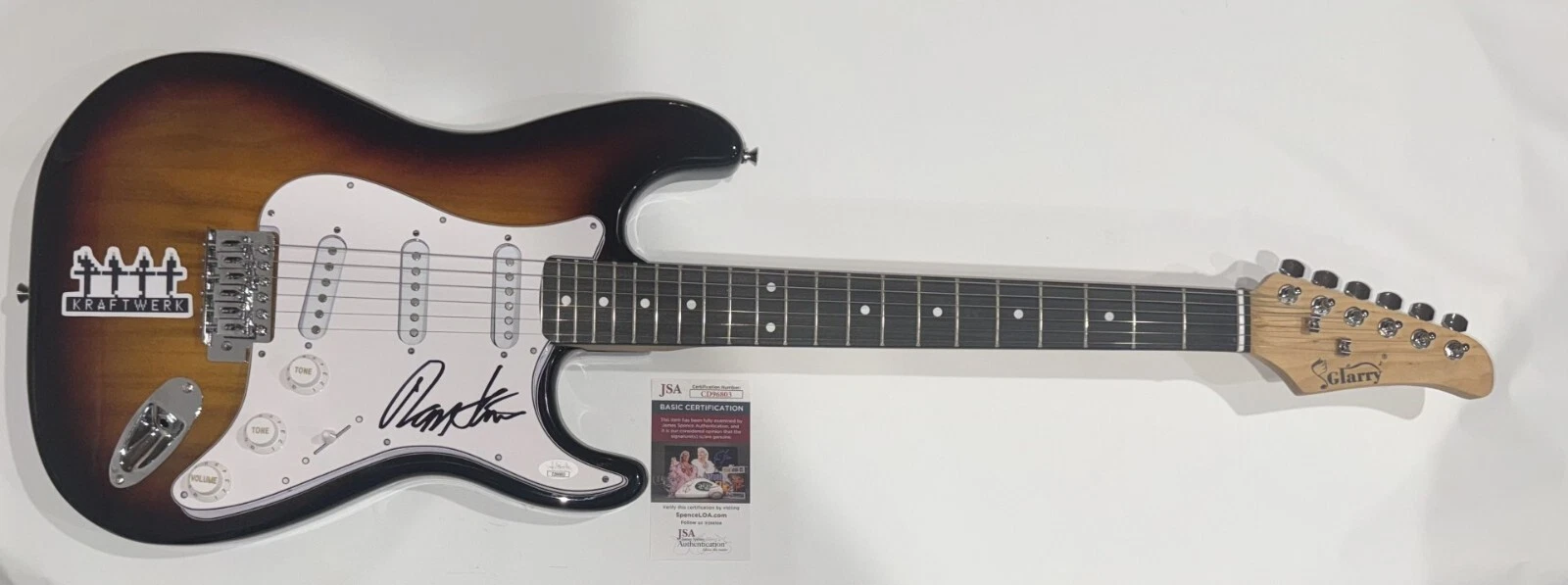RALF HUTTER SIGNED ELECTRIC GUITAR KRAFTWERK LEGEND JSA COA