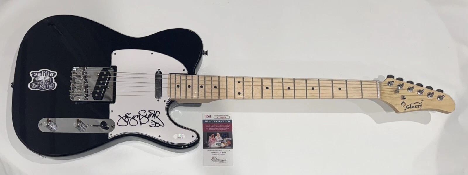 JOSEY SCOTT SIGNED BLACK ELECTRIC GUITAR SALIVA AUTOGRAPHED JSA COA