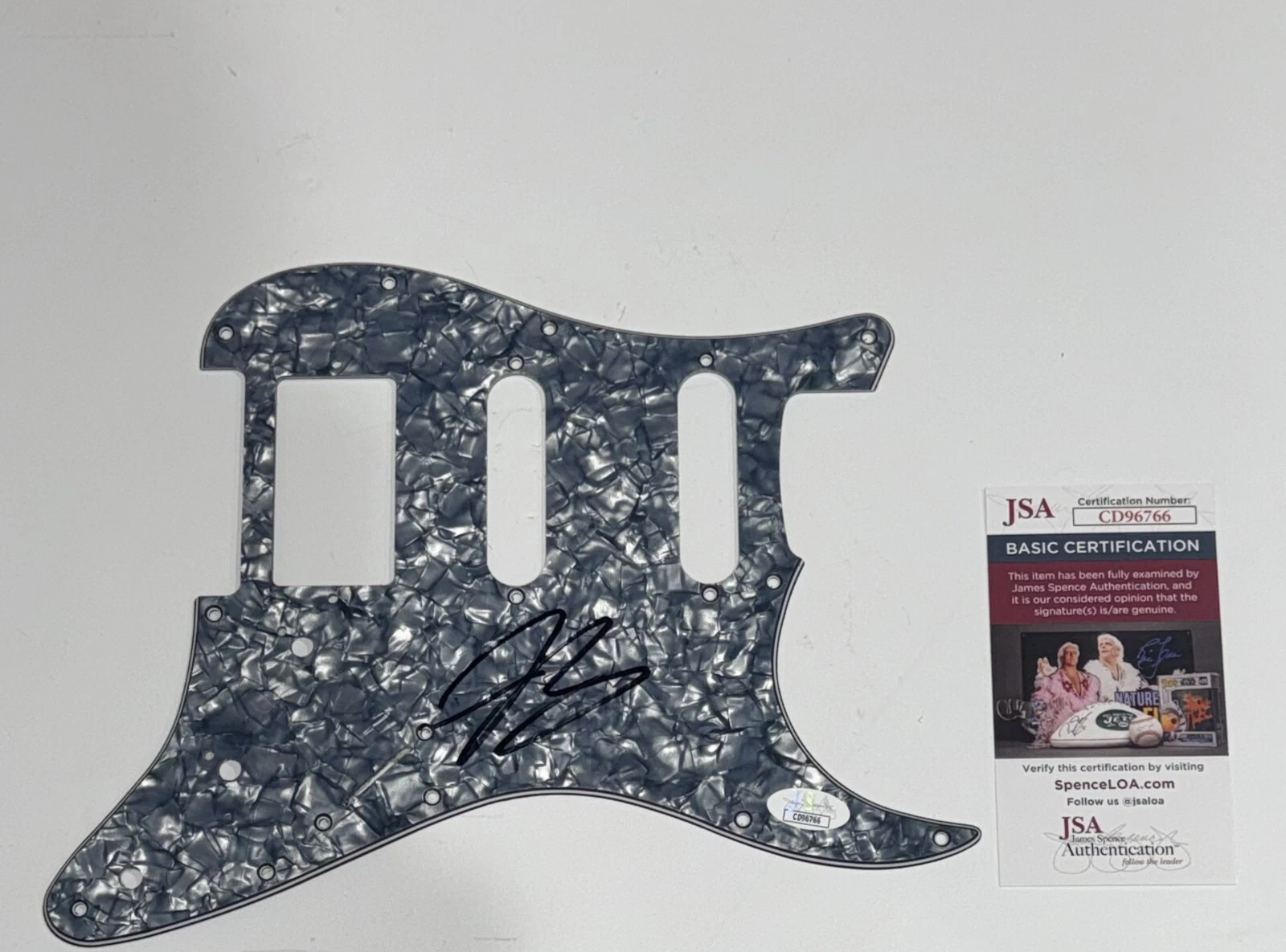 JOE BONAMASSA SIGNED ELECTRIC GUITAR PICKGUARD JSA COA
