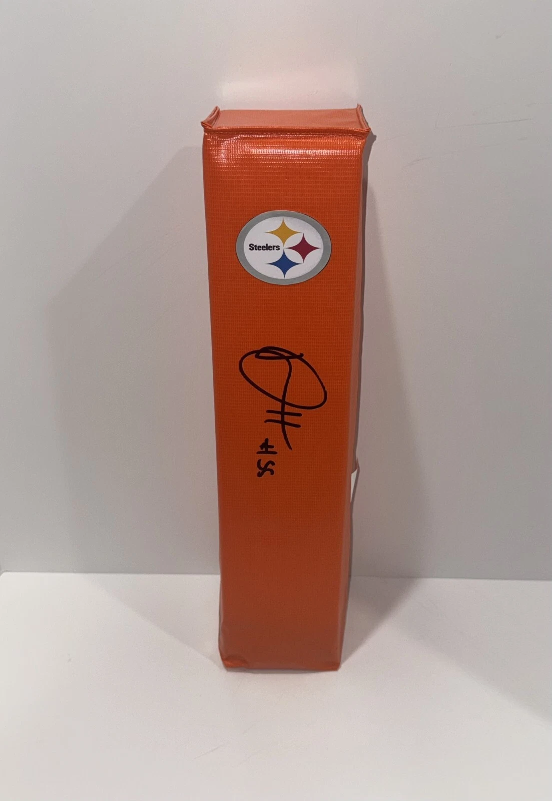 DERRICK HARMON SIGNED TOUCHDOWN PYLON PITTSBURGH STEELERS PROOF NFL STAR