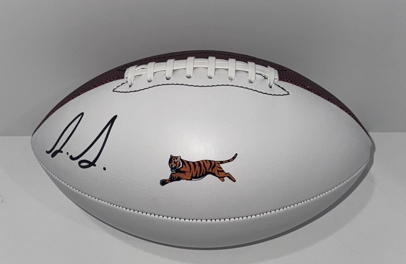 SHEMAR STEWART SIGNED FOOTBALL CINCINNATI BENGALS NFL STAR PROOF