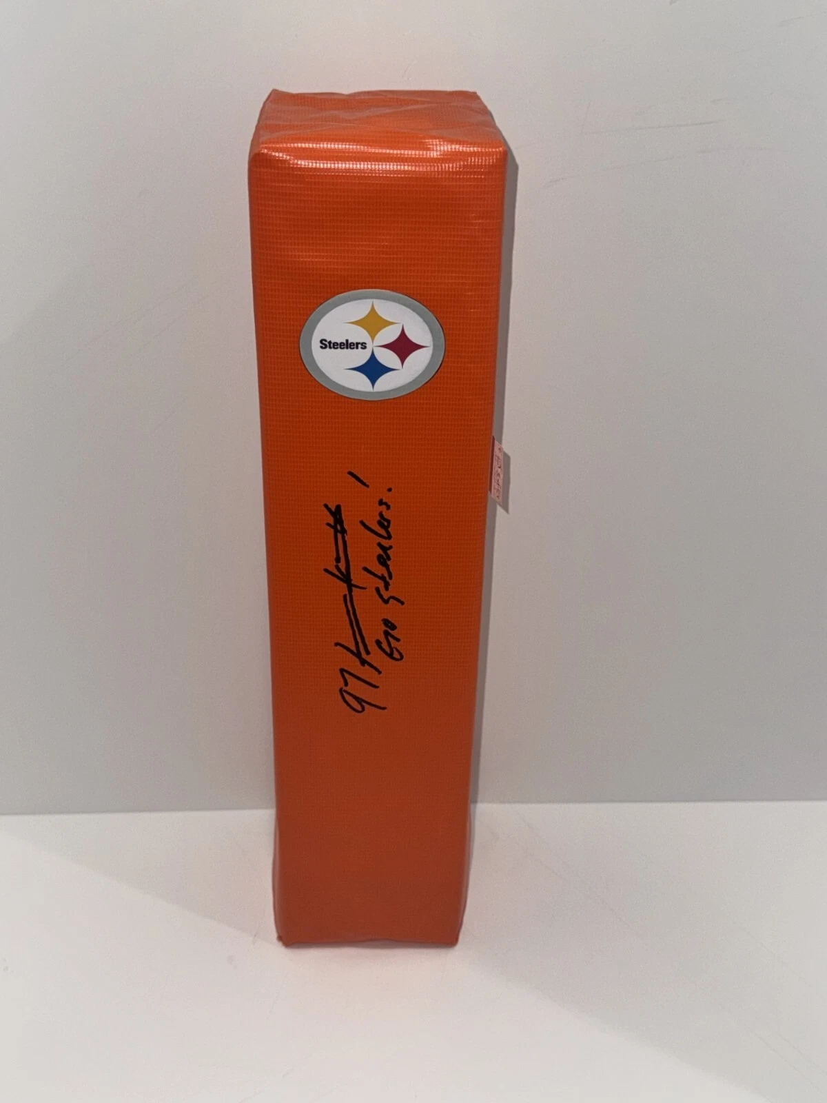 KENDRELL BELL SIGNED TOUCHDOWN PYLON PITTSBURGH STEELERS PROOF