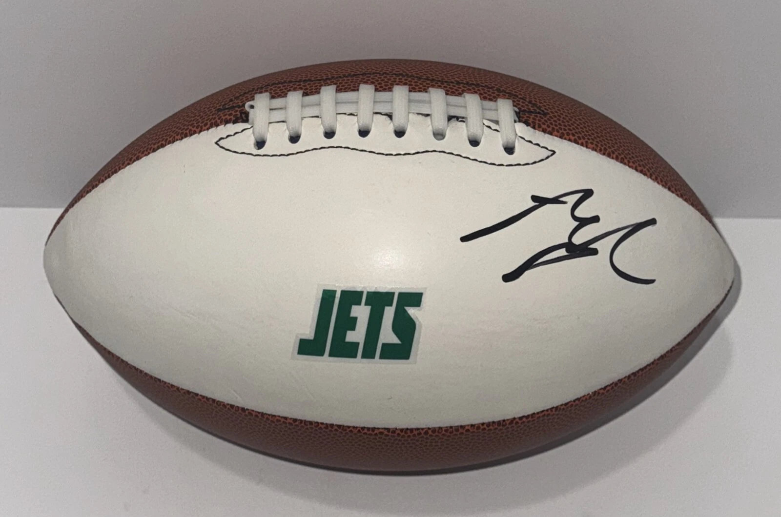 AZAREYE'H THOMAS SIGNED FOOTBALL NEW YORK JETS NFL STAR