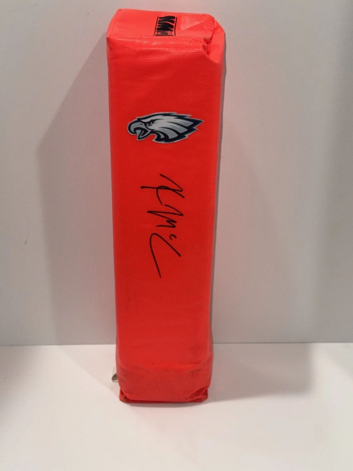 KYLE MCCORD SIGNED TOUCHDOWN PYLON PHILADELPHIA EAGLES FOOTBALL PROOF