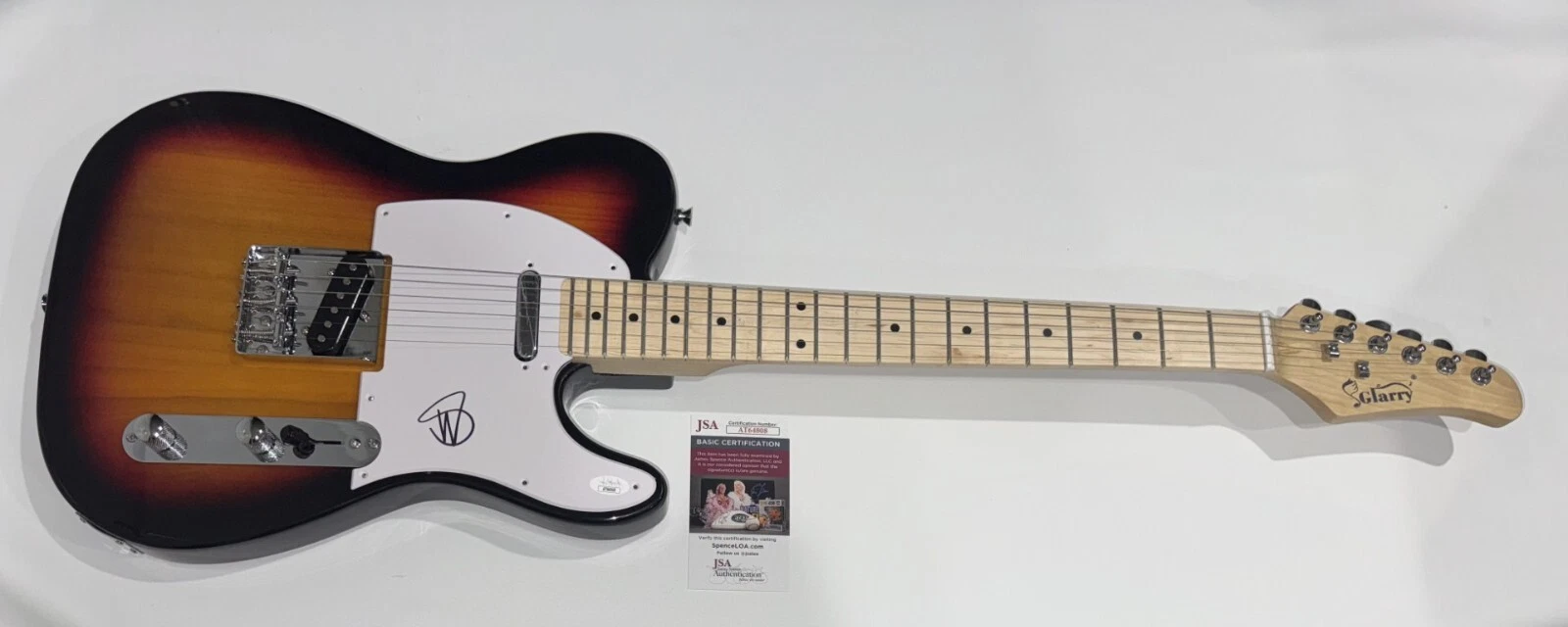 STEVE WINWOOD SIGNED SUNBURST ELECTRIC GUITAR TRAFFIC BLIND FAITH JSA COA