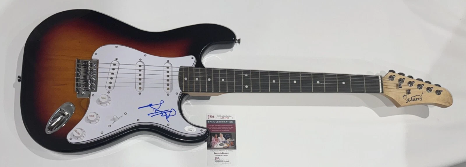 PETER HOOK SIGNED SUNBURST ELECTRIC GUITAR JOY DIVISION NEW ORDER JSA COA