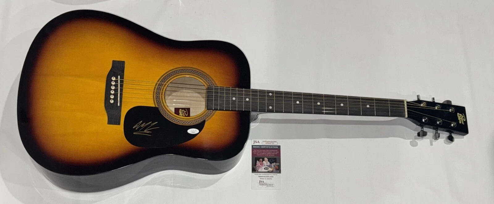 MARCUS KING SIGNED SUNBURST ACOUSTIC GUITAR BLUES COUNTRY JSA COA
