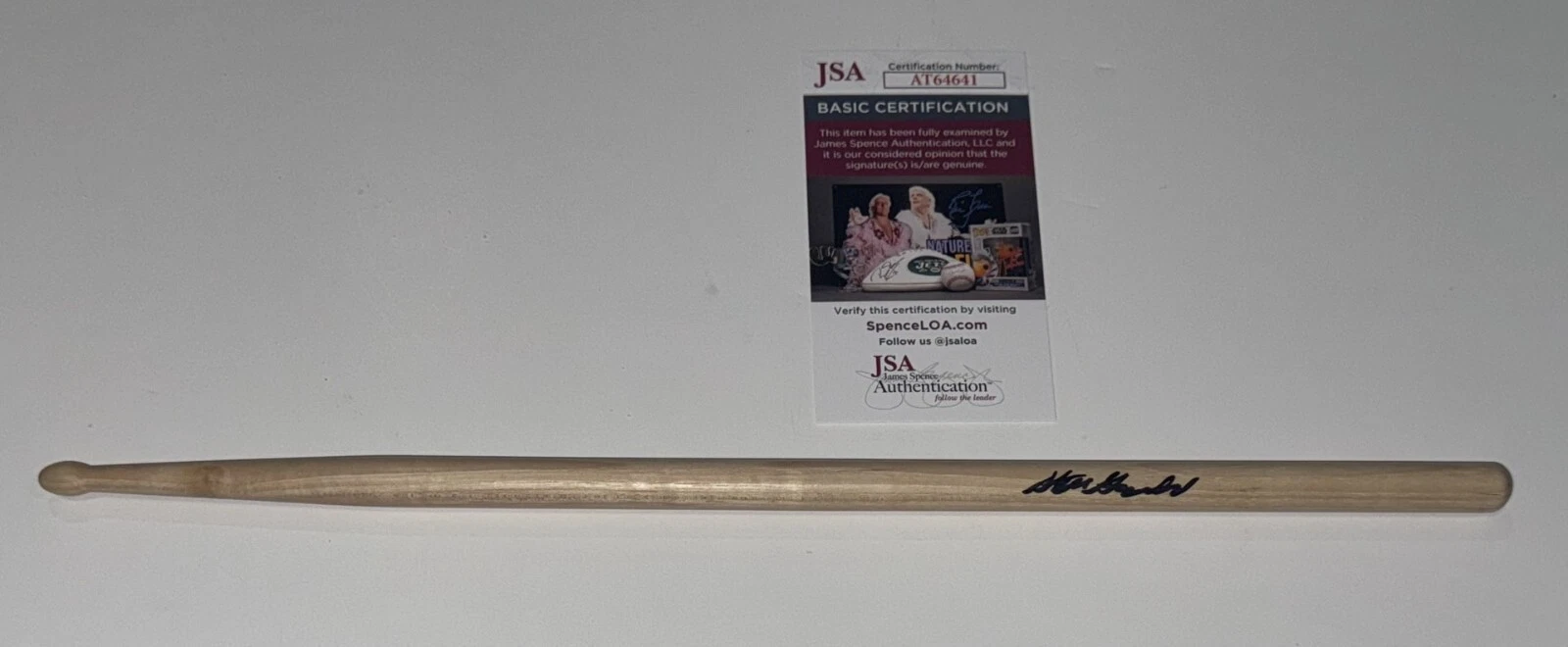 STEVE GADD SIGNED DRUMSTICK JAMES TAYLOR LEGEND AUTOGRAPHED JSA COA