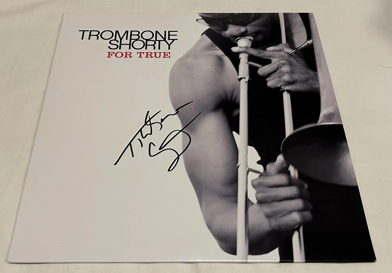 TROMBONE SHORTY SIGNED FOR TRUE VINYL RECORD JSA COLLECTIBLE MEMORABILIA